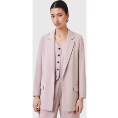 Purple Blazers AllSaints Aleida Tailored Blazer - Mauve Chalk Pink