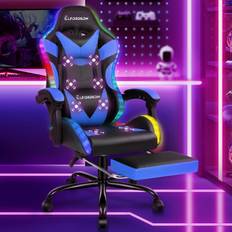 ELFORDSON Gaming Chair Office Massage 12 RGB LED