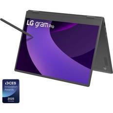 LG Laptops LG gram Pro 2-in-1 OLED Laptop 16 Inch Intel Core Ultra 7 255H 16GB RAM 1TB SSD