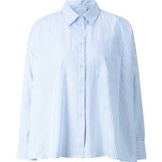 Rich & Royal Oversized Striped Blouse Skyway Blue