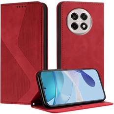GANGXUN Red Case for OnePlus 13R Wallet Kickstand Card Slots Holder