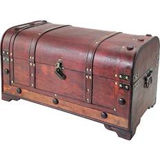Truhen HMF Schatztruhe aus Holz Mexiko 54 x 28 x 30 cm Truhe