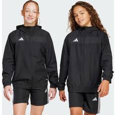 adidas Tiro 25 Essentials Woven Hoodie - Black/White