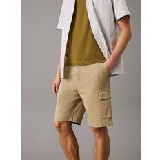 Calvin Klein Men Shorts Calvin Klein Straight Twill Cargo Shorts - Beige