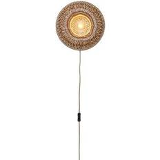 Belysning Good & Mojo Wandleuchte Barbados Ø 35,00 cm H 35,00 cm Braun Wandlampe