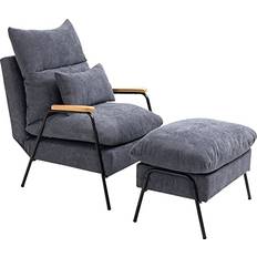 Homcom Relaxsessel Mit Hocker 68 x 91,5 x 88 cm Sessel