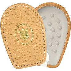 Beige Insoles Kaps Genuine Leather Heel Support Pad Cup with Foam Cushion
