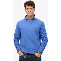 Superdry Men Jumpers Superdry Essential Logo Crew Sweatshirt - Chambray Blue