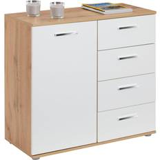 Kommode Sideboard Schrank Chicago Wotan Eiche Weiß Skænk