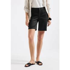 Dam - Satin Shorts Street One Satin Bermuda - Schwarz