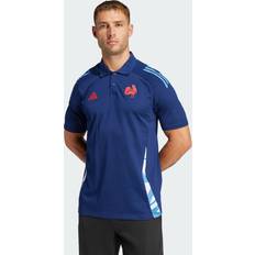 Adidas Red Polo Shirts adidas Performance France Training Polo Shirt - Dark Blue