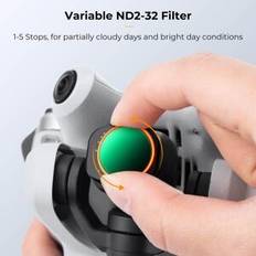 K&F Concept Variabelt ND-Filter ND2-ND32 1-5 Stopp för DJI Mini 4 Pro