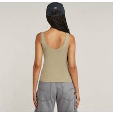 G-Star M Toppe G-Star Asymmetrical Zip Slim Tank Top - Beige