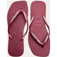 PrettyLittleThing Havaianas Slim Square Logo Flip Flops - Red