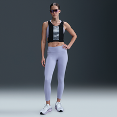 Nike Fast Women's Mid-Rise 7/8 Leggings - Purple