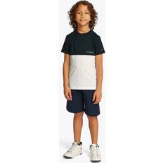Tommy Hilfiger Small Logo T-Shirt Shorts Set Junior - Navy