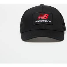 New Balance Caps New Balance Stacked Patch Logo Trucker Cap - Black