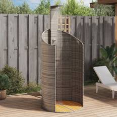 Grey Outdoor Showers vidaXL Gartendusche Grau 100 x 100 x 241,5 cm Grau