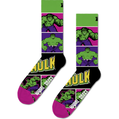 Herr - Lila Underkläder Happy Socks Marvel The Hulk Sock - Green Pattern