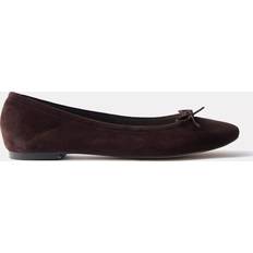 Mint Velvet Carla Suede Ballet Flat - Brown