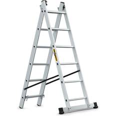 Aluminium Leiter 2-teilig 2x6 Stufen 150kg