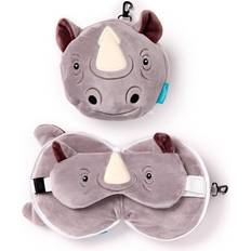 Puckator Cute Rhino Travel Pillow & Eye Sleep Mask