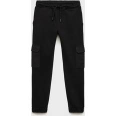 Mango Boys Cargo Jogger Trousers - Black