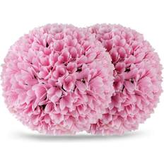Set Med 2 Buxbomkulor 28 cm Rosa