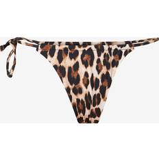 Leopard - Women Swimwear Mango Leopard Bikini Bottom - Brown