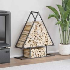 VidaXL Hylder vidaXL Brændestativ Koldvalset Stål 80 x 25 x 90 cm Reolsystem