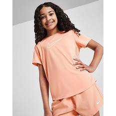 Orange Tops Nike Girls' Fitness Dri-FIT One T-Shirt Junior - Orange