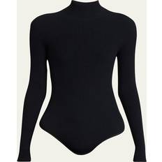 Top Dame Ribbet Bodystocking - Sort