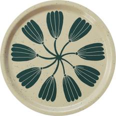 Fine Little Day Krans Tray Ø31 cm Yellow-Green Decorative Item