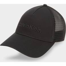 Calvin Klein Herre Kasketter Calvin Klein Sort Trucker Kasket Med Præget Logo - Sort