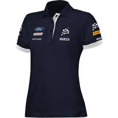 Blue - Women Polo Shirts Sparco Kurzarm Poloshirt - Marineblau