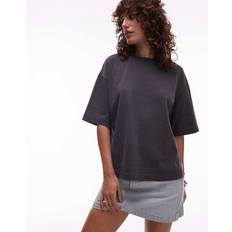 Mango Premium Boxy Drop Sleeve T-Shirt - Grey