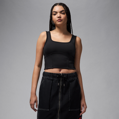Jordan Toppe Jordan Kort Tanktop Til Kvinder - Sort