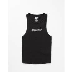 Dickies Sort Top Med Ribber Og Centralt Logo