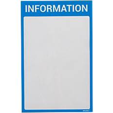 UltraDEX DIN A4 Inforahmen Magnetisch Blau 22,5 x 35,2 cm 5 Stück