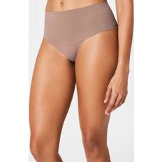 Spanx Undie Dectable Tanga Thong In Cafe Au Lait - Neutral