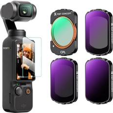 K&F Concept CPL ND16 ND64 ND256 for DJI Osmo Pocket 3 4-pack Magntic Polarizing ND Kit 28-Layer Coating Optical Glass