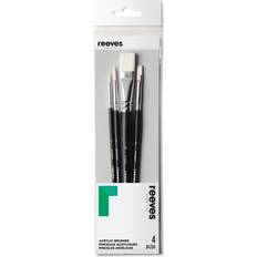 Reeves Set of 4 Short Handle Acrylic Brushes