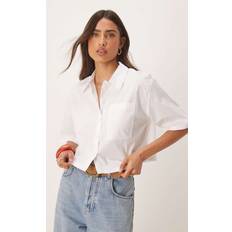 JDY Cropped Shirt - White