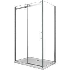 Cabine Doccia Box Doccia 8 mm a 2 Lati Parete Fissa Laterale 80x120