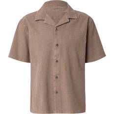 Abercrombie & Fitch Men Shirts Abercrombie & Fitch Short Sleeve Shirt Brown