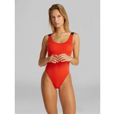 Calvin Klein Elastane/Lycra/Spandex Swimsuits Calvin Klein Scoop Back Swimsuit - Red