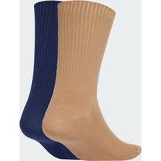 Adidas Bruna Strumpor adidas Premium Essentials Crew Socks 2 Pairs - Kartongbruna/Mörkblå
