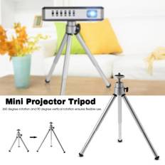 Andoer Adjustable Portable Aluminum Tripod Stand Holder For Camera Mini Projector Silver