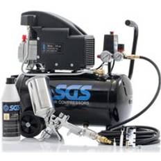 SGS 24 Litre Direct Drive Air Compressor & Spray Gun Kit - 5.5 CFM 1.5 HP