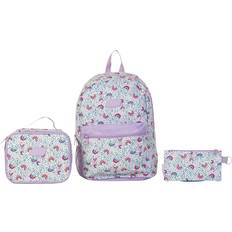 Utility Rainbows Backpack Pencil Case & Lunch Box Set - Multi